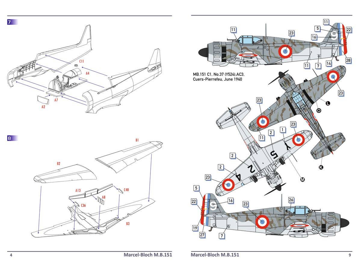 Dora Wings 1/72 Bloch MB.l 51C. 1 | 4820237050687
