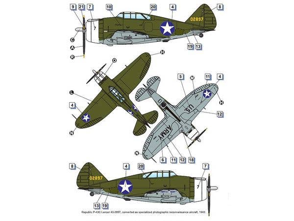 Dora Wings 1/72 Republic P-43 Lancer (reconaissance) | 4820237050731