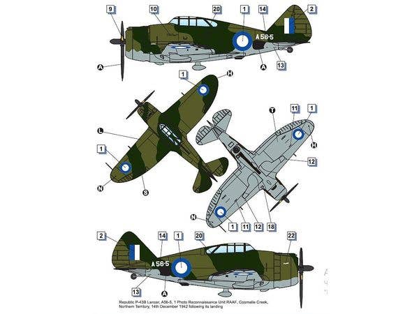 Dora Wings 1/72 Republic P-43 Lancer (reconaissance) | 4820237050731