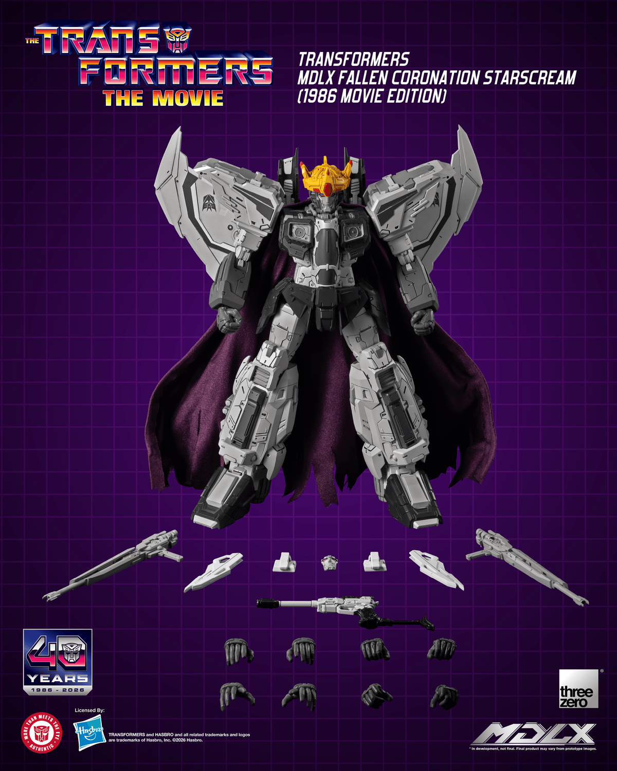 Transformers MDLX Fallen Coronation Starscream (1986 Movie Edition)
