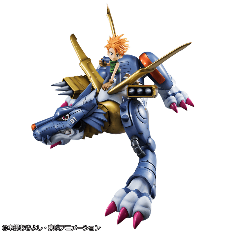 MegaHouse Precious G.E.M. Series Digimon Adventure Metal Garurumon & Ishida Yamato (Repeat) | 4535123843822