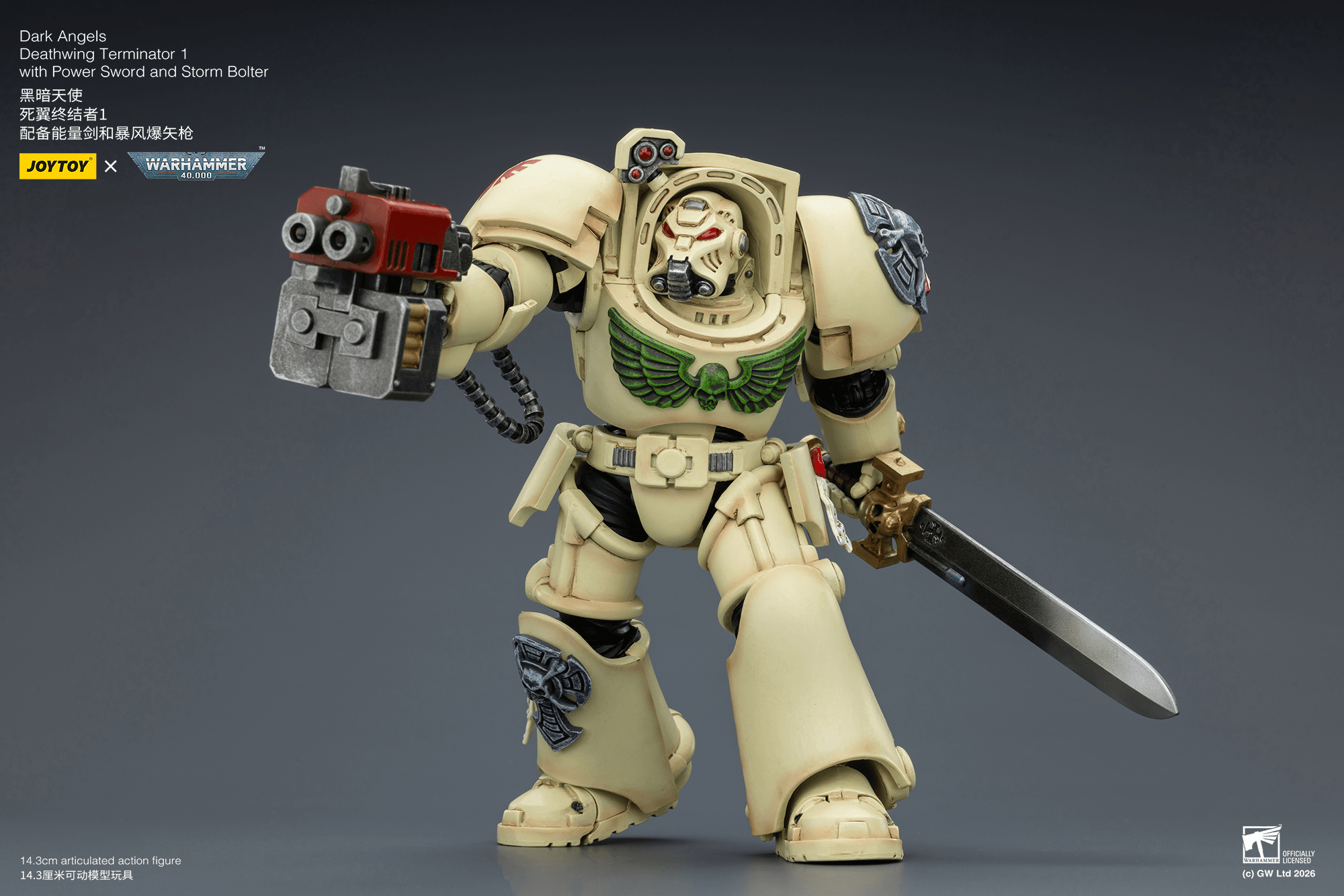 Dark Angels Deathwing Terminator 1 with Power Sword and Storm Bolter | 6927054403127