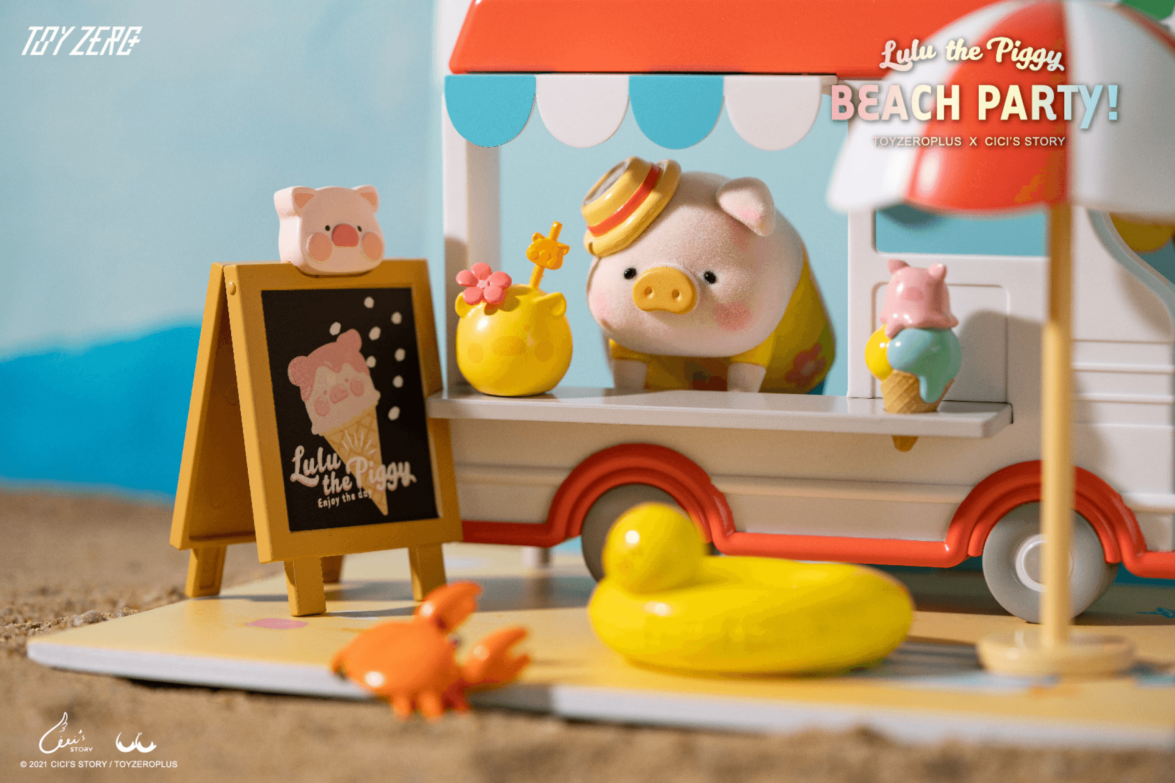 LuLu the Piggy - Beach Party Ice Cream Van Box Set | 794712788560