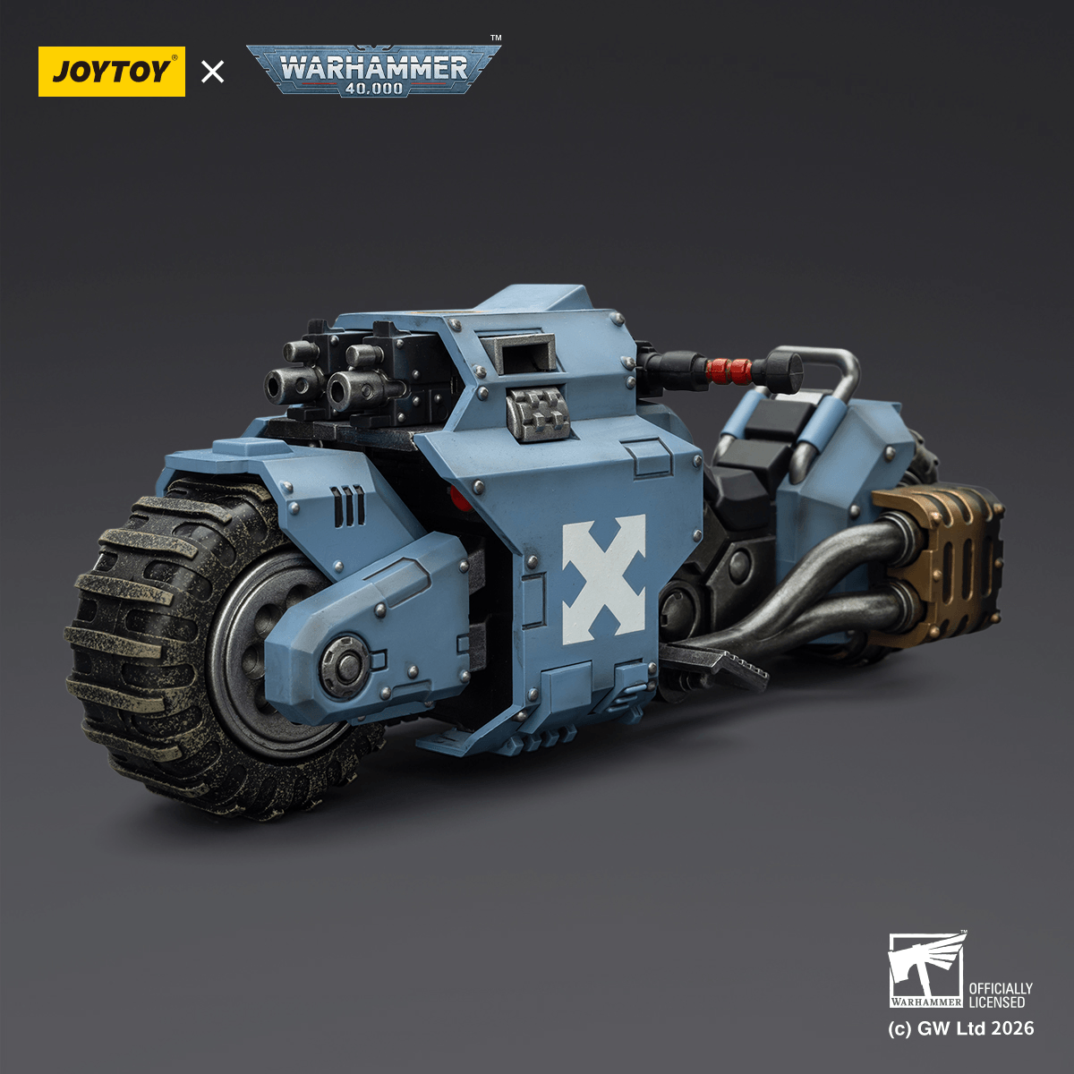 Space Wolves Raider-pattern Combat Bike with twin-linked bolt rifles | 6927054403769