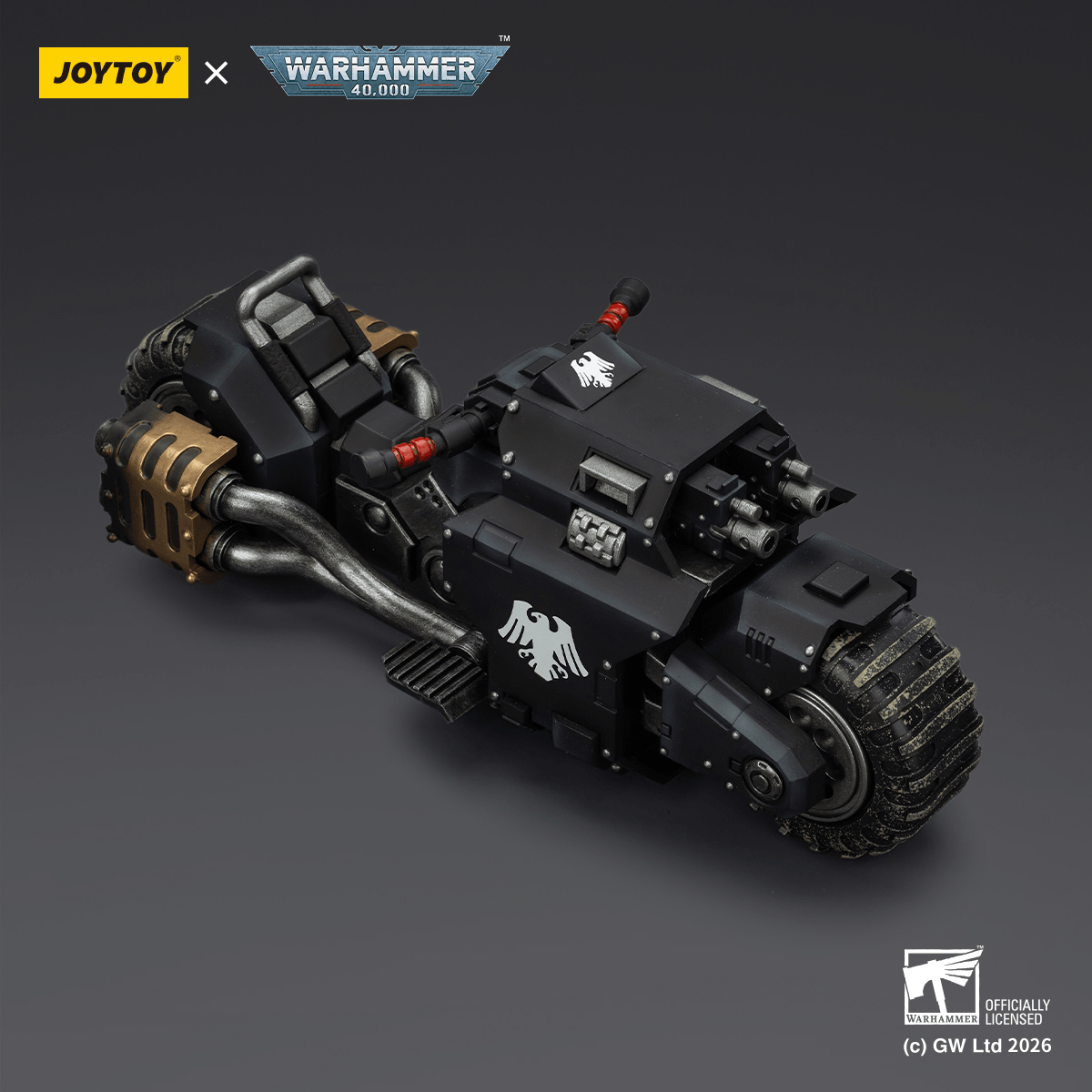 Raven Guard Raider-pattern Combat Bike with twin-linked bolt rifles | 6927054403776
