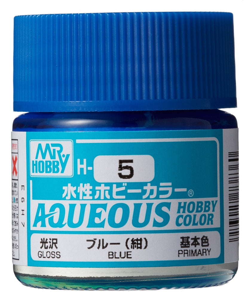 Mr Hobby AQUEOUS HOBBY COLOR - H5 GLOSS BLUE (PRIMARY) | 4973028718812