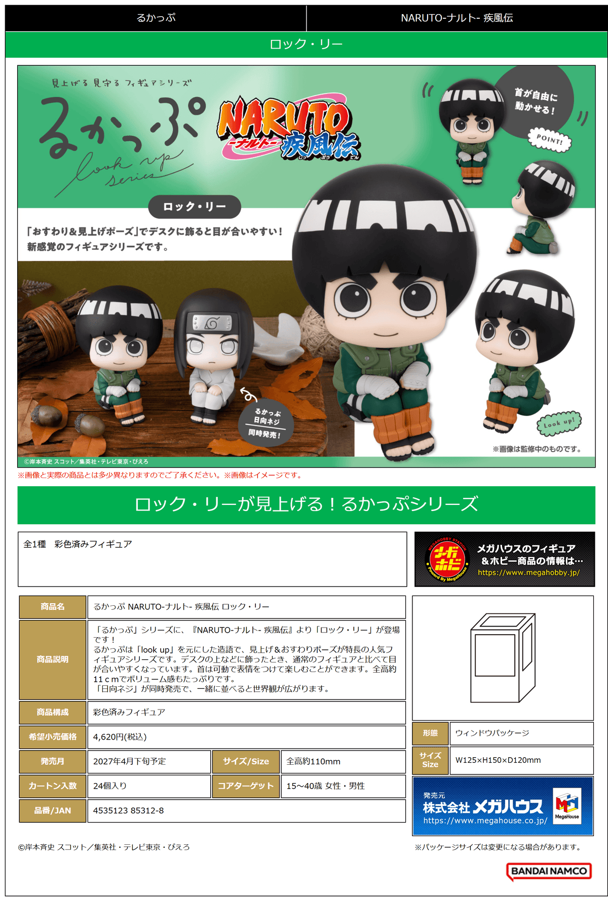 Lookup NARUTO Shippuden Rock Lee