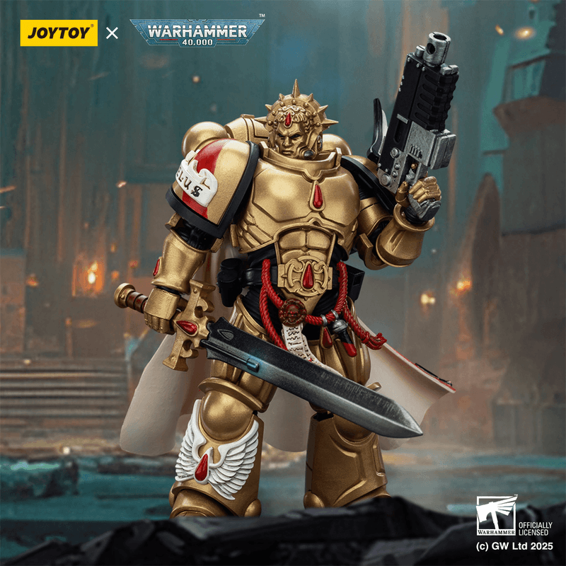 JOYTOY Blood Angels Captain with Heavy Bolt Pistol & Power Sword