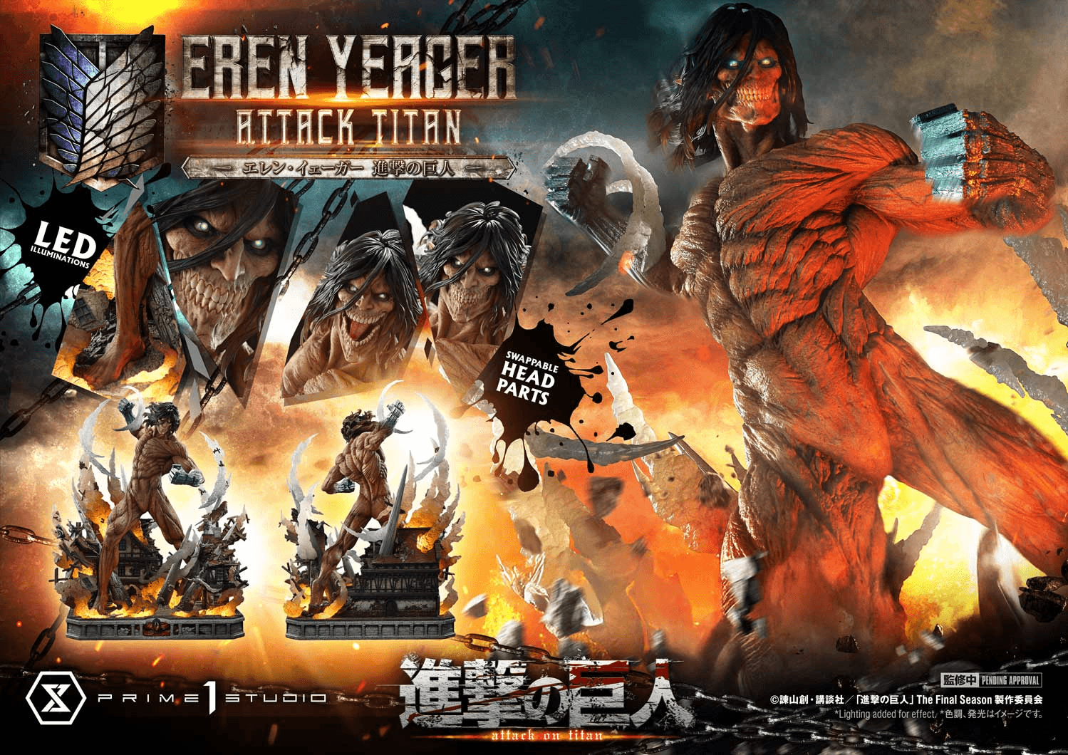 Ultimate Diorama Masterline TV animation Attack on Titan Eren Yeager Attack Titan | 4582647124692