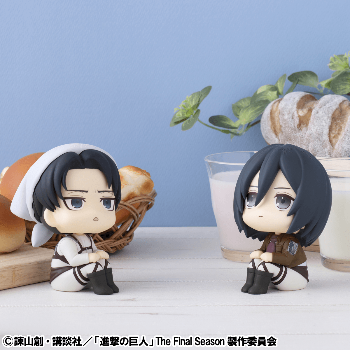 Lookup Attack on Titan Levi Cleaning up Ver. & Mikasa Ackerman set【with gift】 | 4535123849435