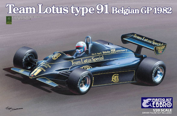Ebbro 1/20 Team Lotus Type 91 Belgian GP 1982 | 4526175200190