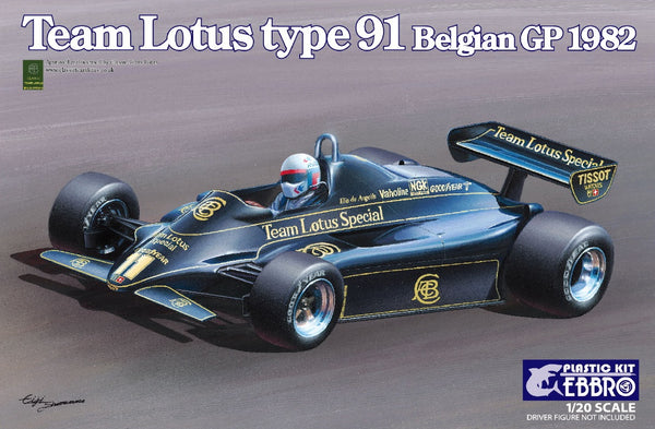 Ebbro 1/20 Team Lotus Type 91 Belgian GP 1982