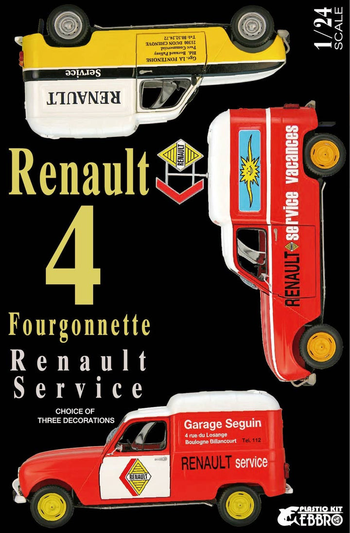 Ebbro 1/24 Renault 4 Fourgonnette Service Car | 4526175250126