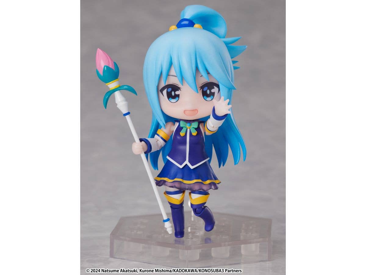 elcoco DFORM＋ KONOSUBA -God's Blessing on This Wonderful World 3 Aqua Full Action Deforme Figure | 4582705280544