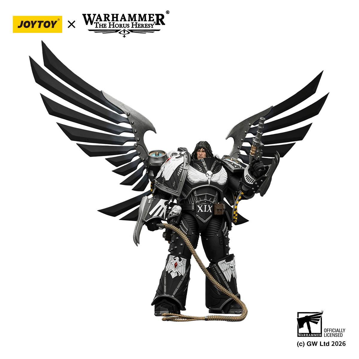 Raven Guard Corvus Corax, Primarch of the XIX Legion with artificer-crafted lightning talons, archaeotech pistols, and whip | 6927054404179