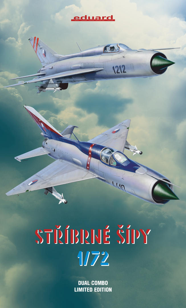 Eduard 1/72 'Stribrne Sipy' (Silver Arrows) MiG-21PF/PFM [Limited Edition] | 8591437557615