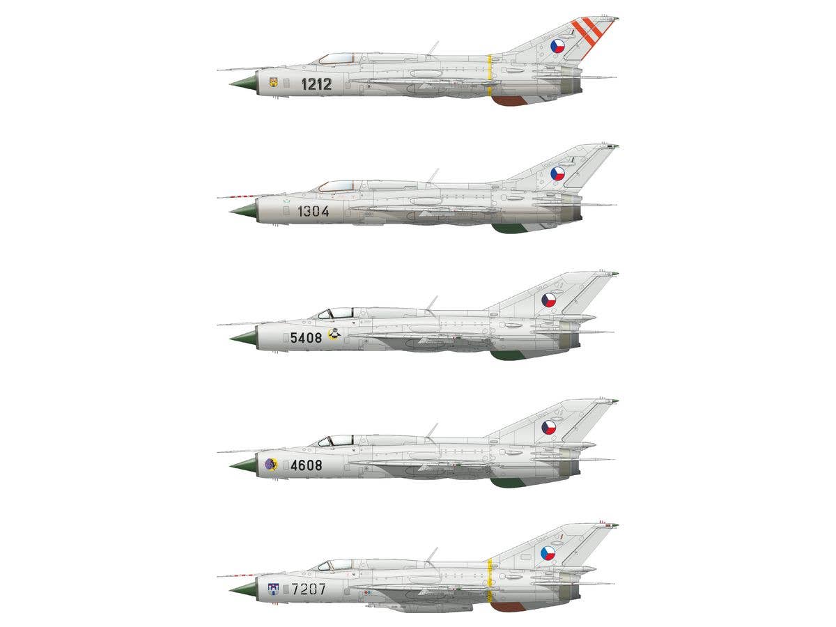 Eduard 1/72 'Stribrne Sipy' (Silver Arrows) MiG-21PF/PFM [Limited Edition] | 8591437557615