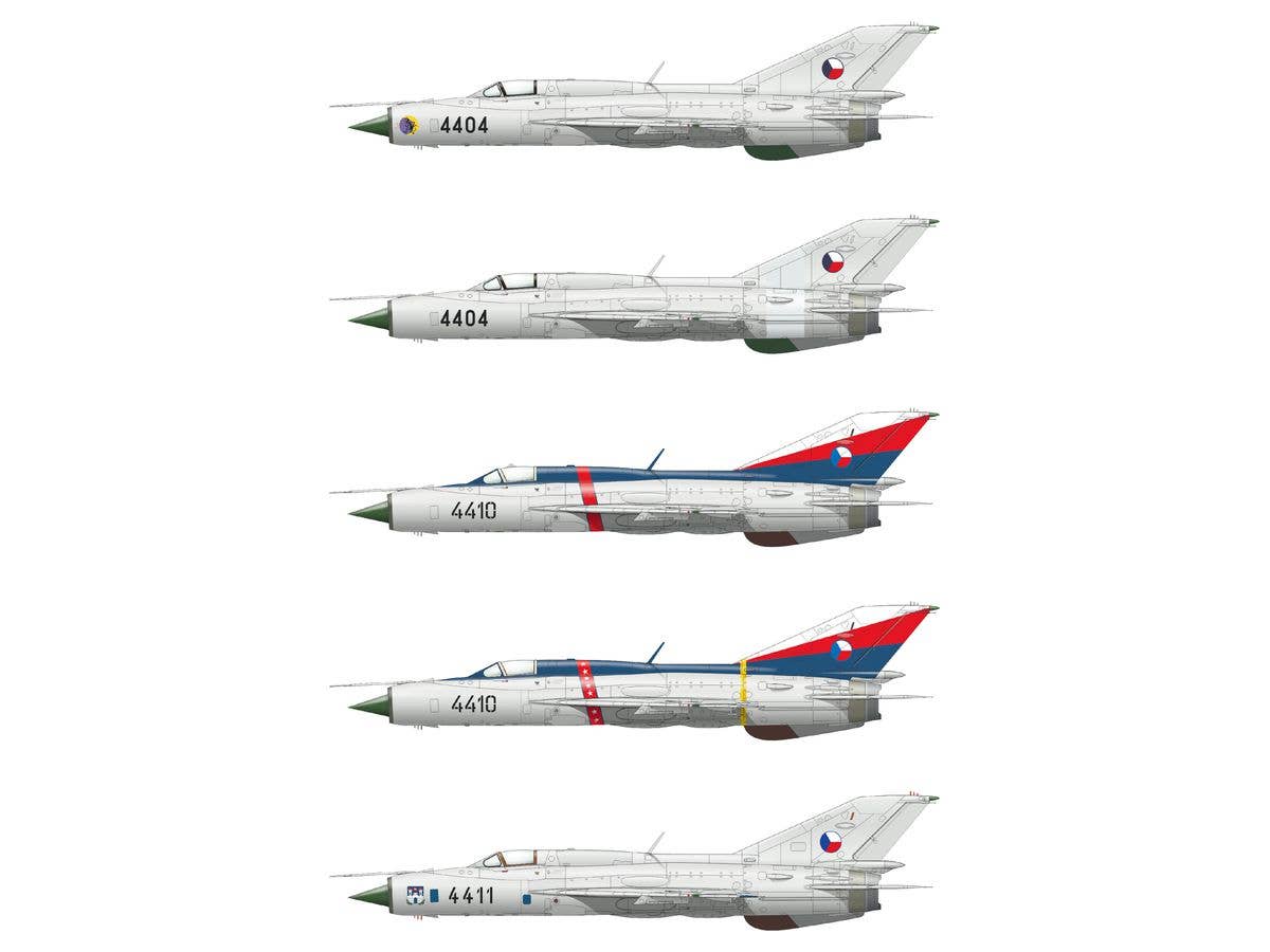 Eduard 1/72 'Stribrne Sipy' (Silver Arrows) MiG-21PF/PFM [Limited Edition] | 8591437557615