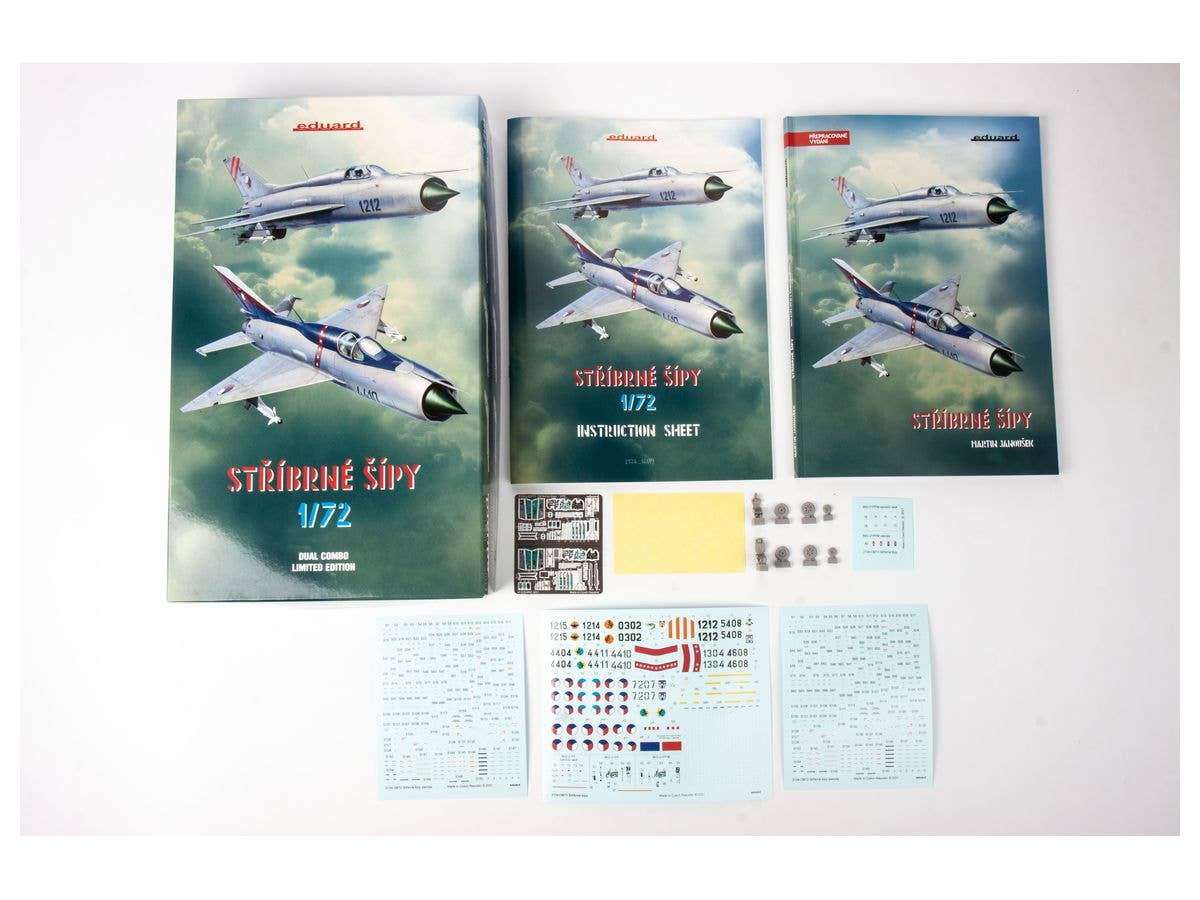 Eduard 1/72 'Stribrne Sipy' (Silver Arrows) MiG-21PF/PFM [Limited Edition] | 8591437557615