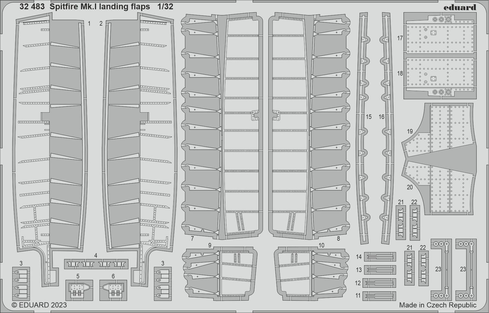 Eduard 1/32 Spitfire Mk.I landing flaps [Photo-Etched Set]