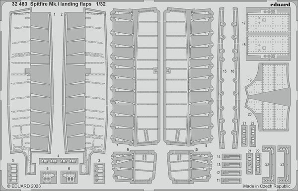 Eduard 1/32 Spitfire Mk.I landing flaps [Photo-Etched Set]