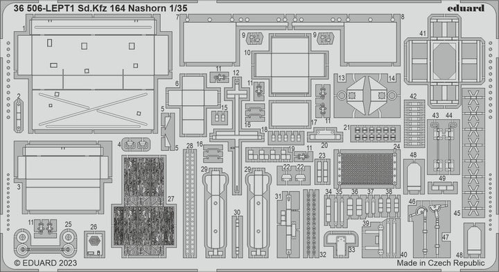 Eduard 1/35 Sd.Kfz. 164 Nashorn [Photo etched set], for BORDER MODEL | 8591437581061