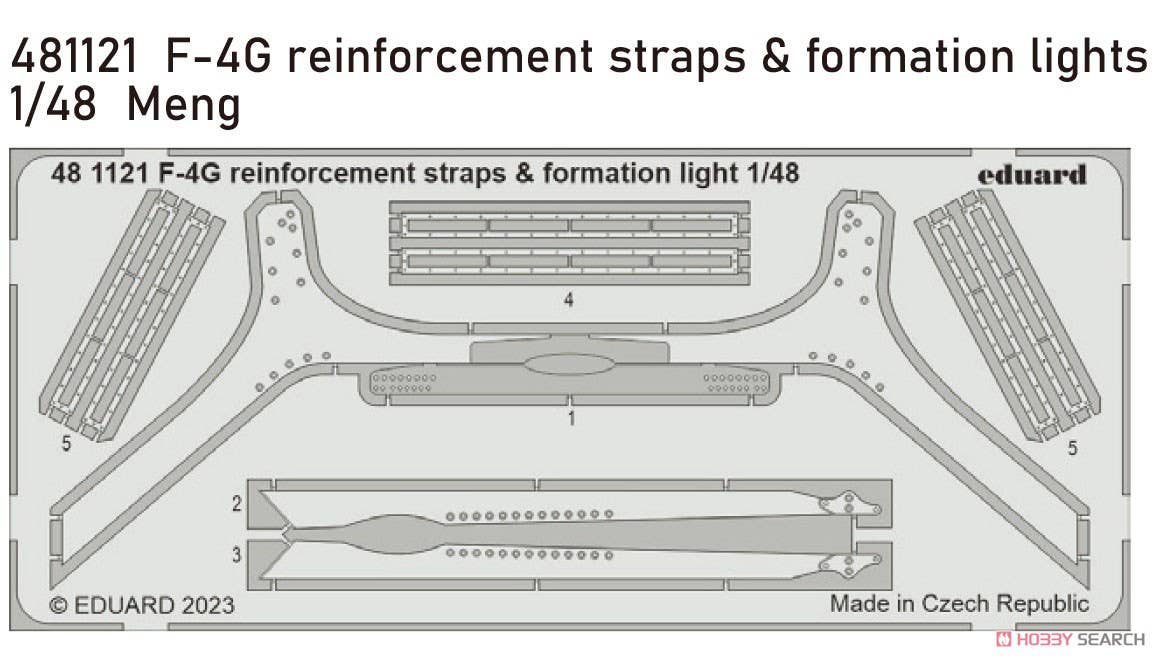 Eduard 1/48 F-4G Reinforcement straps & Formation Lights [Photo etched set], for MENG | 8591437581139
