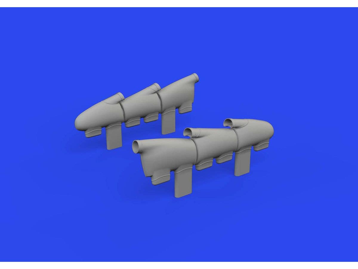 Eduard 1/32 Spitfire Mk.Ia ehaust stacks PRINT [Brassin], for KOTARE | 8591437579792
