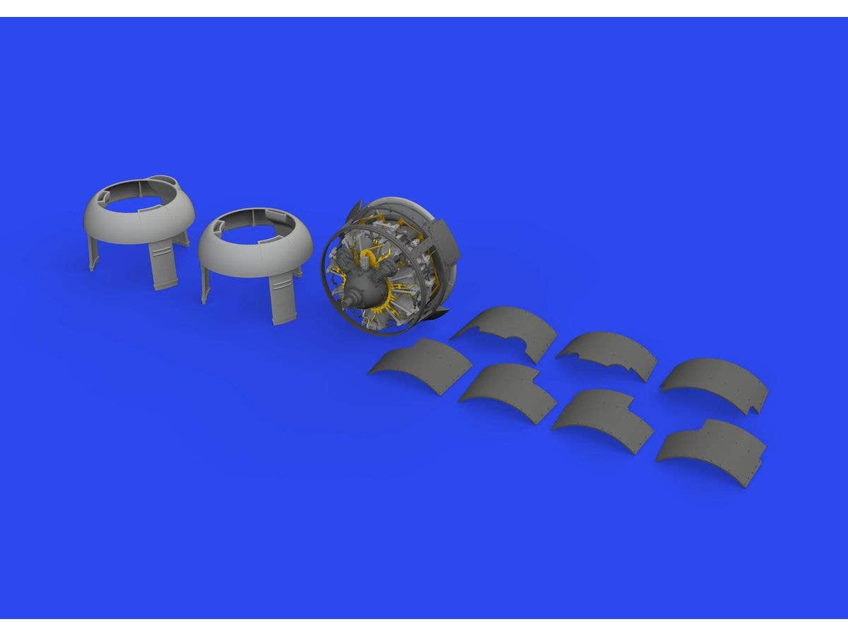 Eduard 1/48 F4F-3 engine mid PRINT [Brassin] | 8591437578955