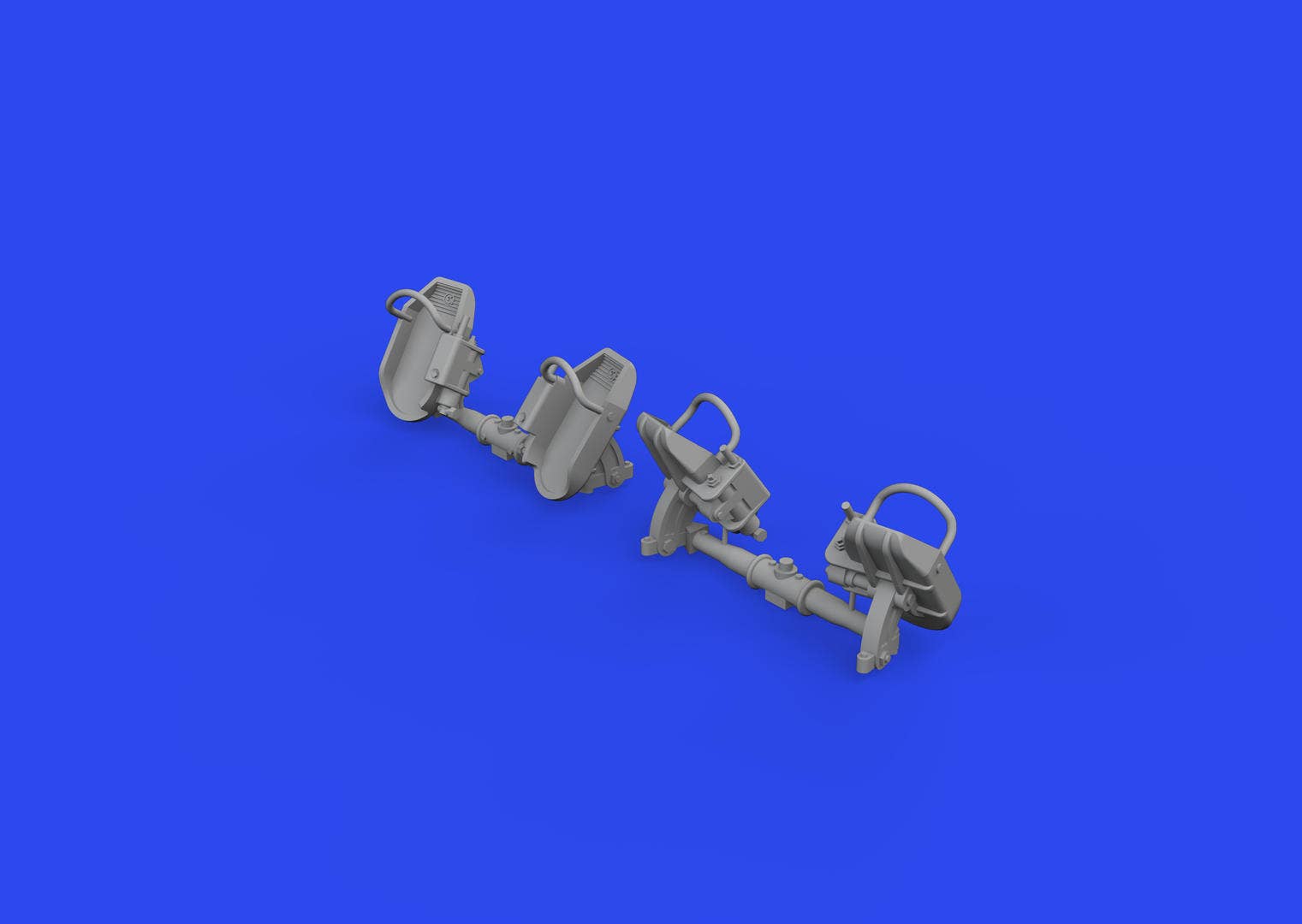 Eduard Bf 109E rudder pedals early 1/48 Brassin | 8591437585090