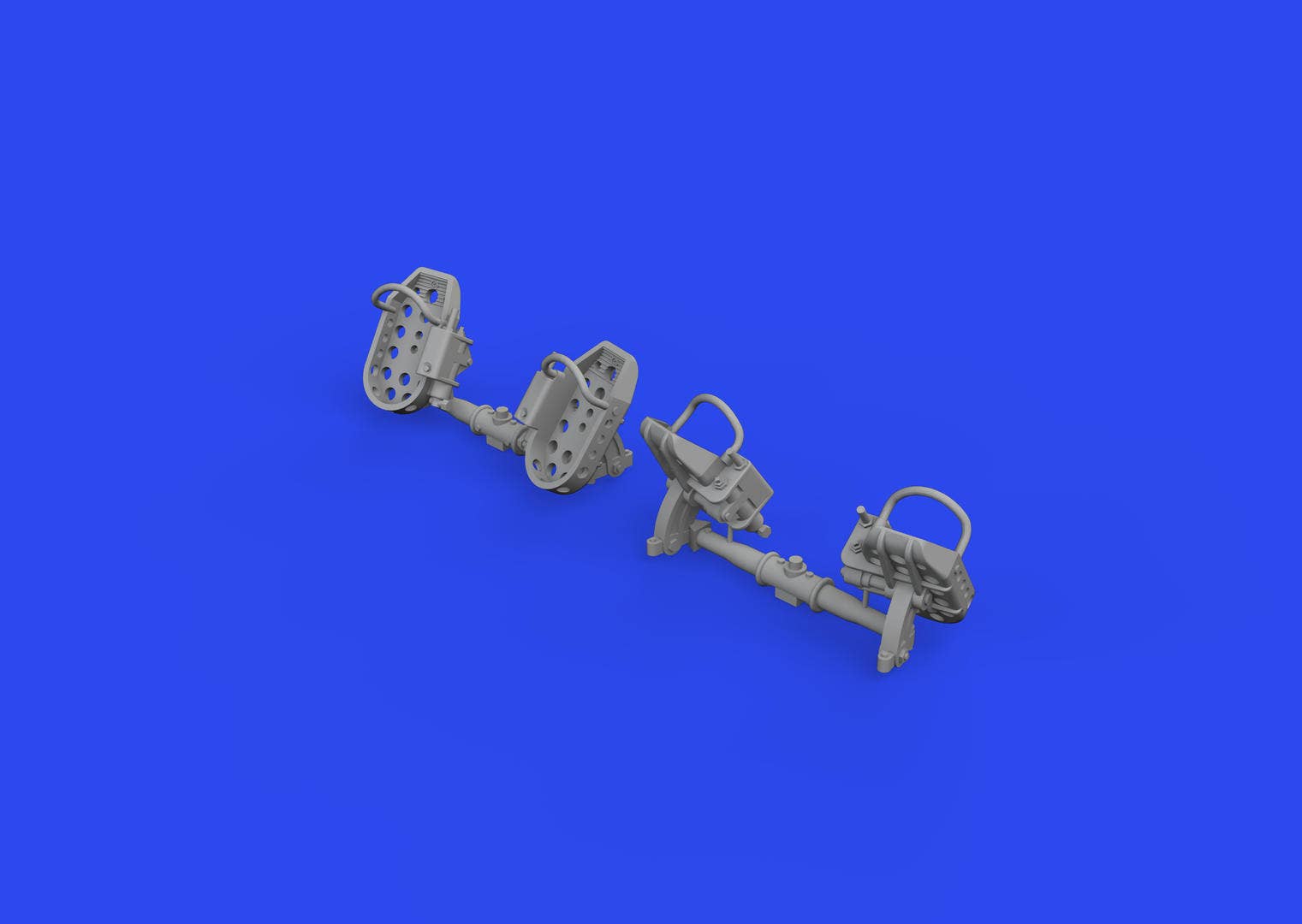 Eduard Bf 109E rudder pedals late 1/48 Brassin | 8591437585106