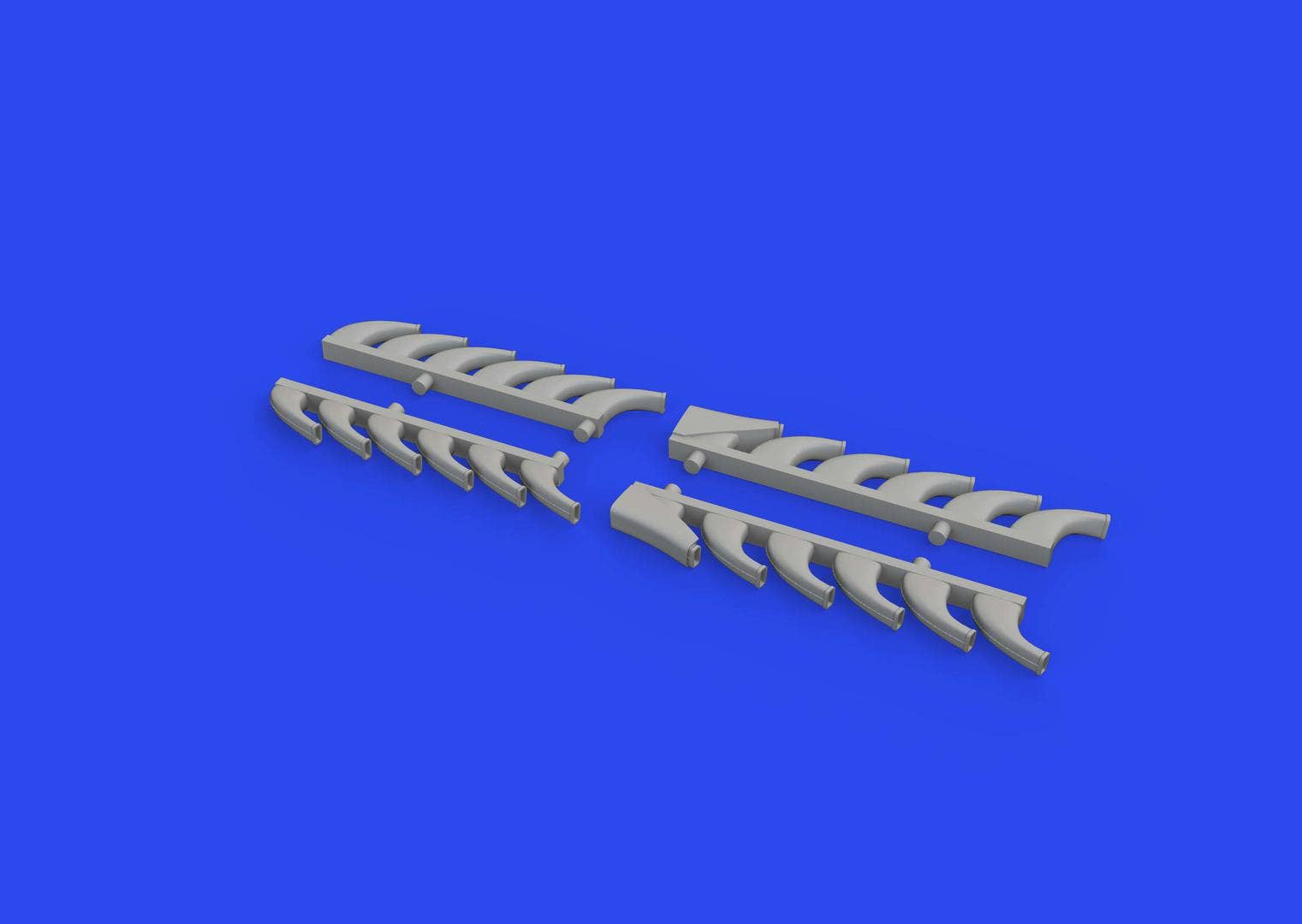 Eduard 1/48 Do 335A exhaust stacks PRINT [Brassin], for TAMIYA | 8591437579877
