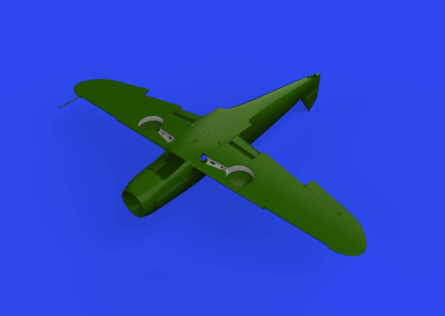 Eduard 1/48 Bf 109F wheel bays rounded PRINT [Brassin], for EDUARD | 8591437580576