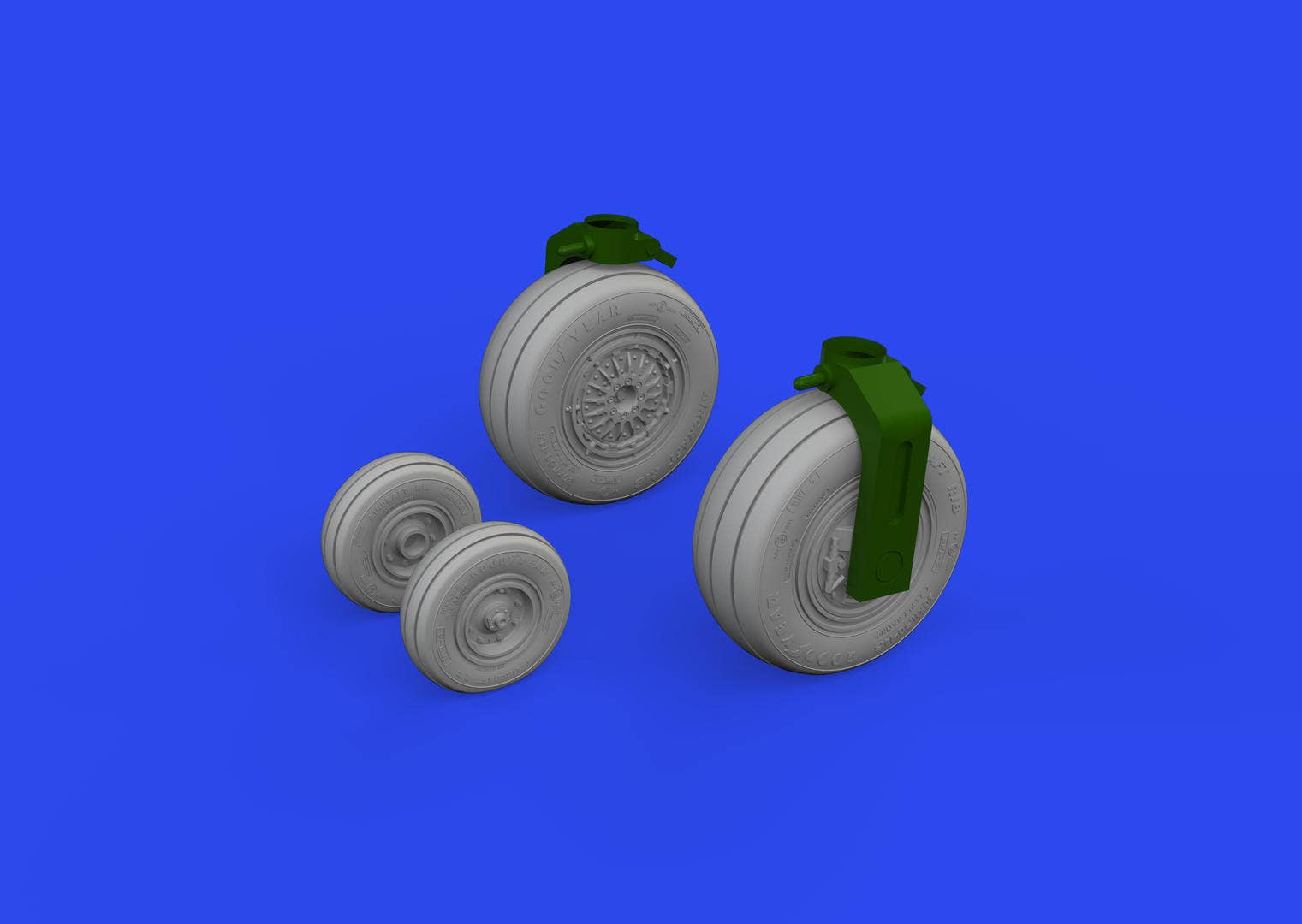 Eduard 1/48 F-4E wheels [Brassin], for MENG | 8591437580590