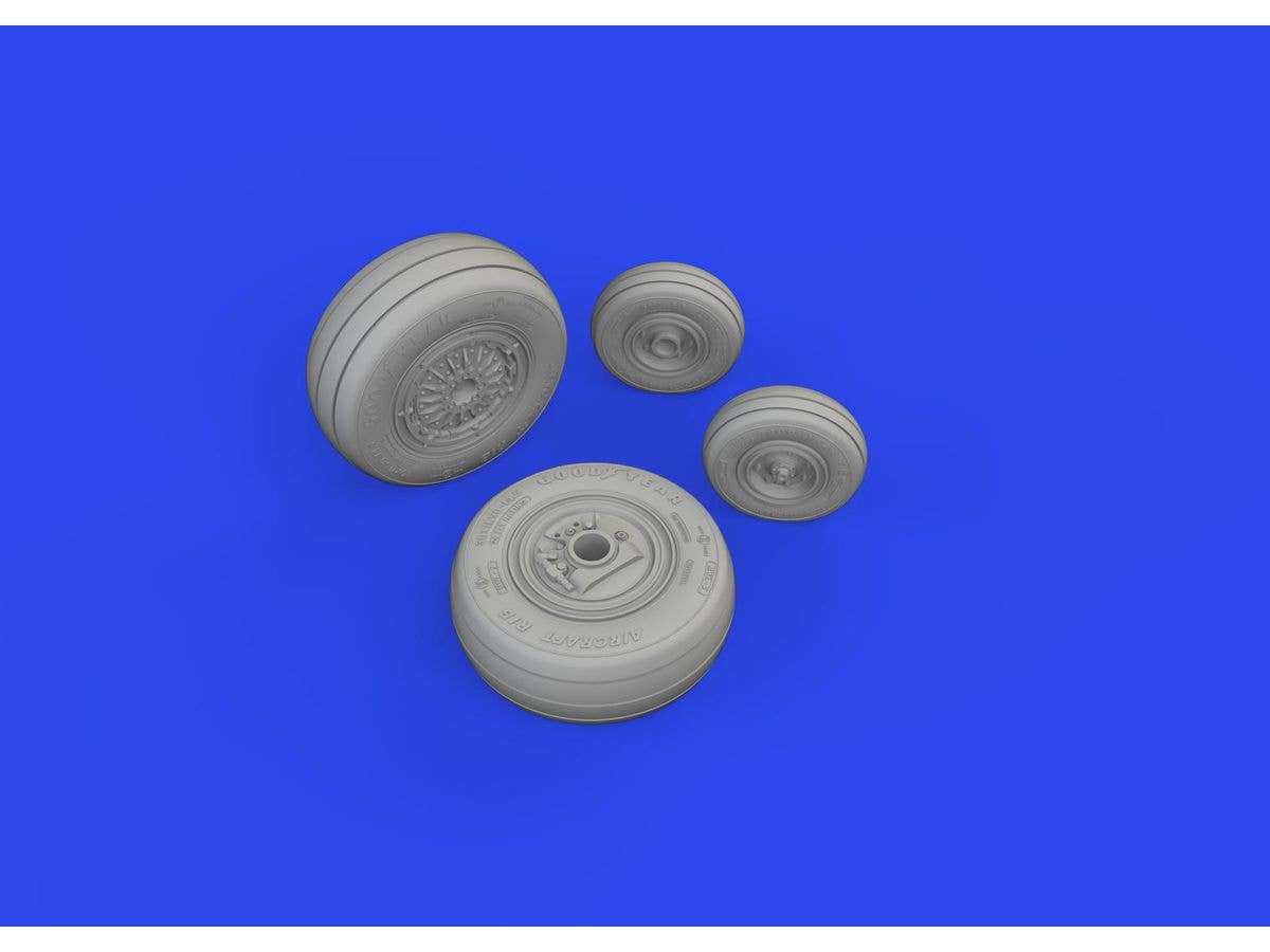 Eduard 1/48 F-4E wheels [Brassin], for MENG | 8591437580590