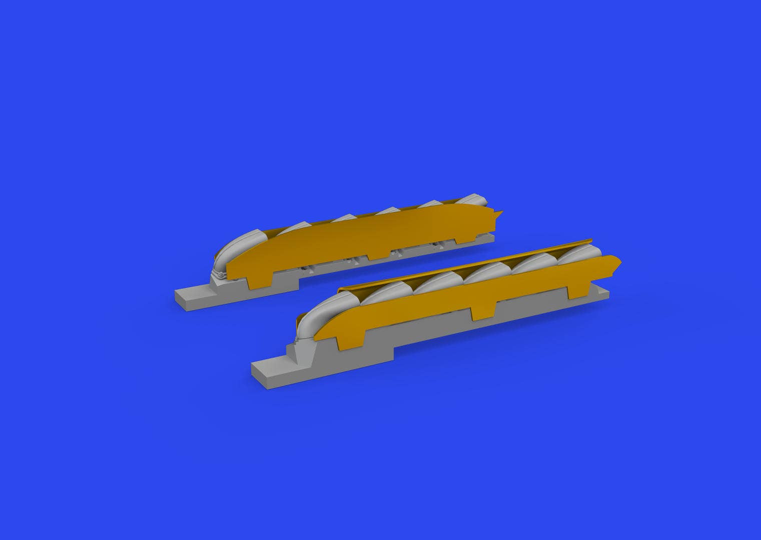 Eduard 1/48 Bf 109K-4 exhaust stacks PRINT [Brassin], for EDUARD | 8591437581450
