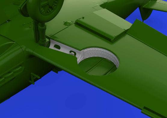 Eduard 1/72 Bf 109F wheel bays rounded PRINT [Brassin], for EDUARD | 8591437579914