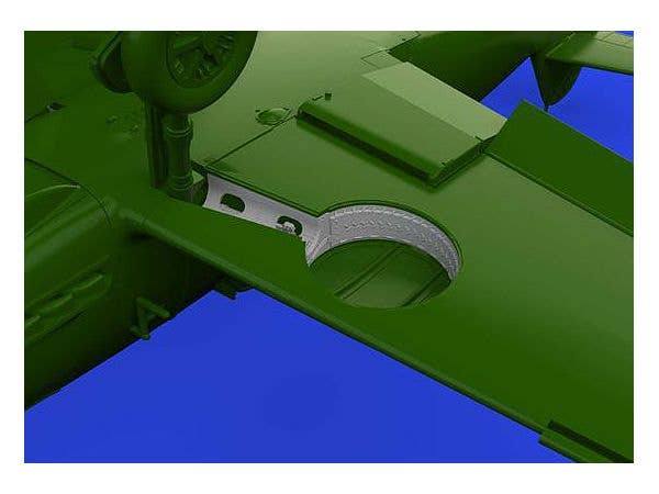 Eduard 1/72 Bf 109F wheel bays rounded PRINT [Brassin], for EDUARD | 8591437579914