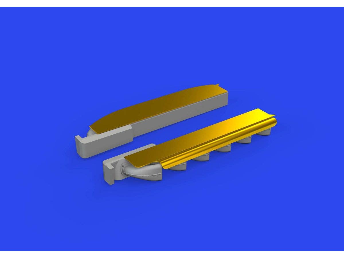 Eduard 1/72 Bf 109F/G exhaust stacks PRINT [Brassin], for EDUARD | 8591437579945