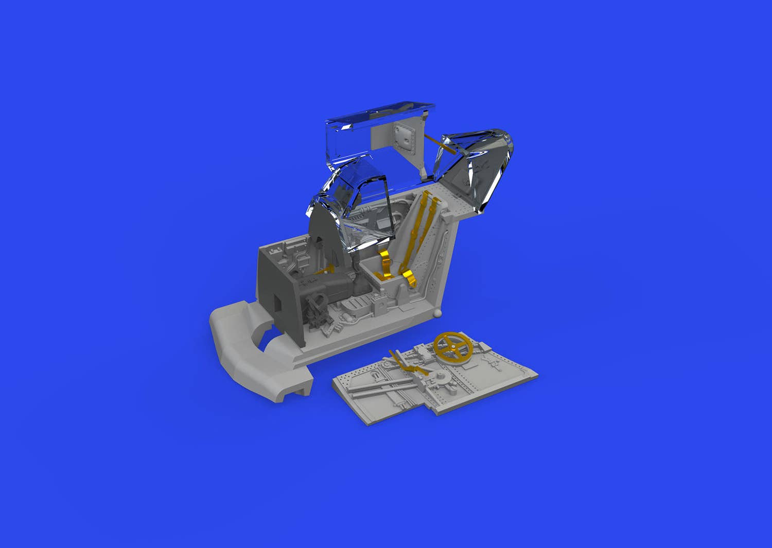 Eduard 1/72 Bf 109F cockpit w/ early seat PRINT [R72], for EDUARD | 8591437582396