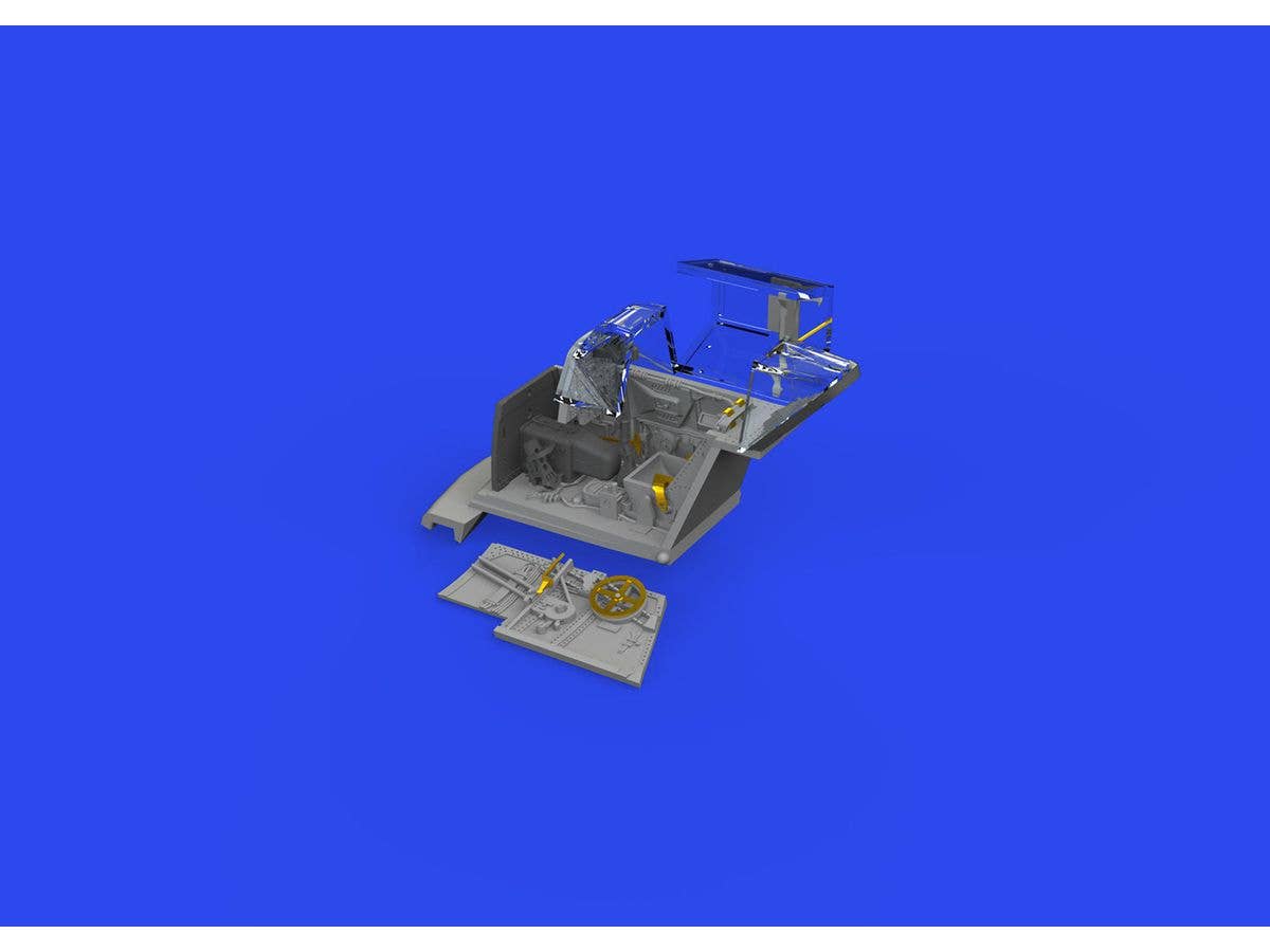 Eduard 1/72 Bf 109F cockpit w/ early seat PRINT [R72], for EDUARD | 8591437582396