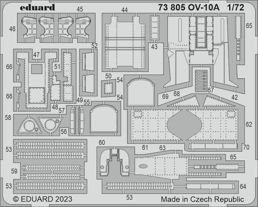 Eduard 1/72 OV-10A [Photo etched set], for ICM | 8591437580262
