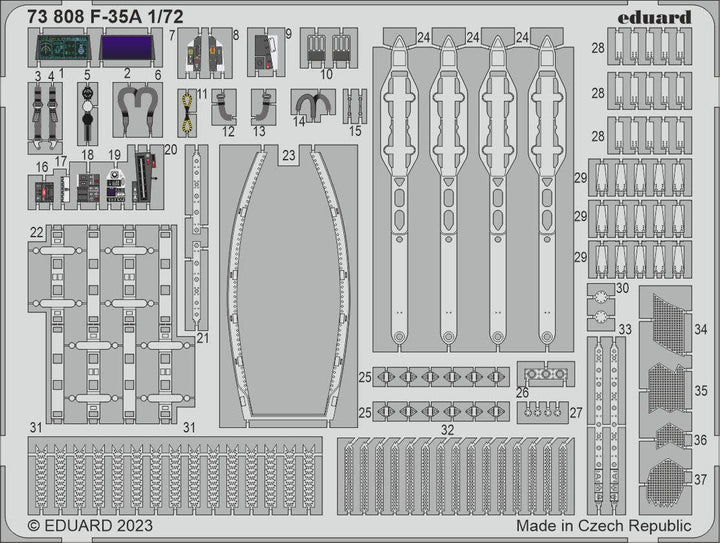 Eduard 1/72 F-35A [C72], for TAMIYA | 8591437581856