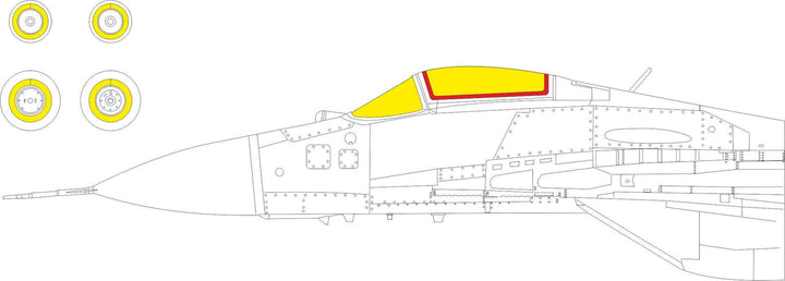 Eduard MiG-29 9-19 SMT 1/72 Mask for GREAT WALL HOBBY | 8591437584802