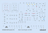 Eduard 1/72 Bf 109F stencils [Decal], for EDUARD | 8591437580736