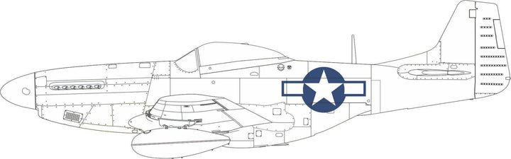 Eduard 1/48 P-51D national insignia [Masks], for EDUARD | 8591437579334