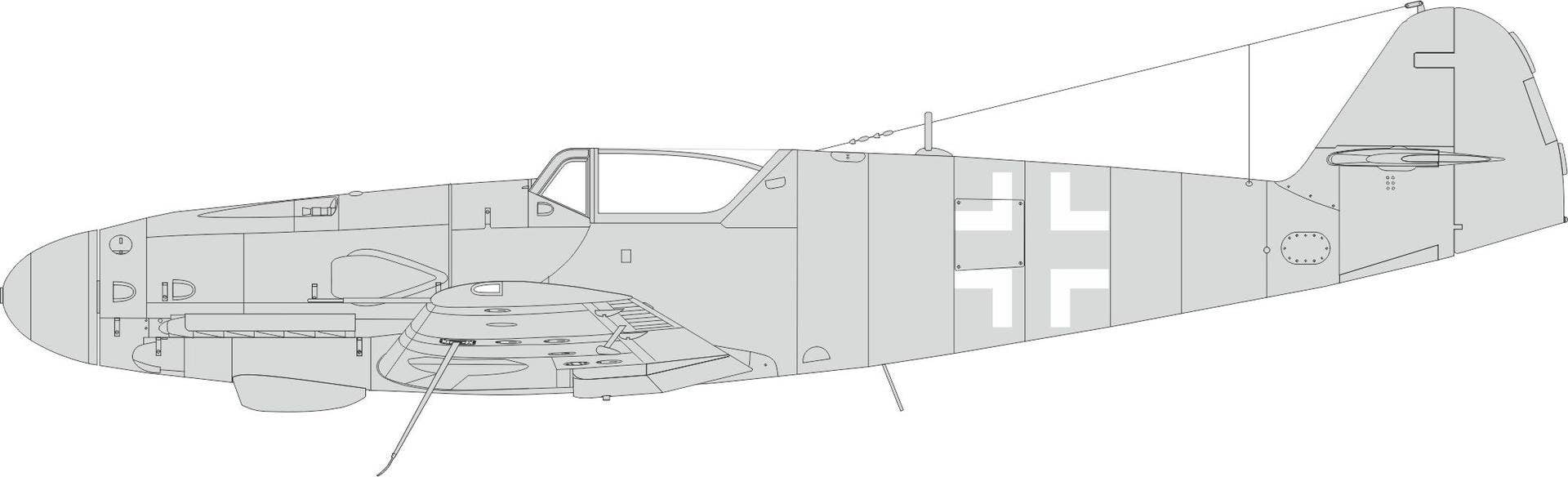 Eduard 1/48 Bf 109K national insignia [MASK48], for EDUARD | 8591437581771