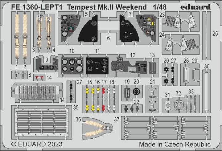 Eduard 1/48 Tempest Mk.II Weekend [Zoom Set] | 8591437578757