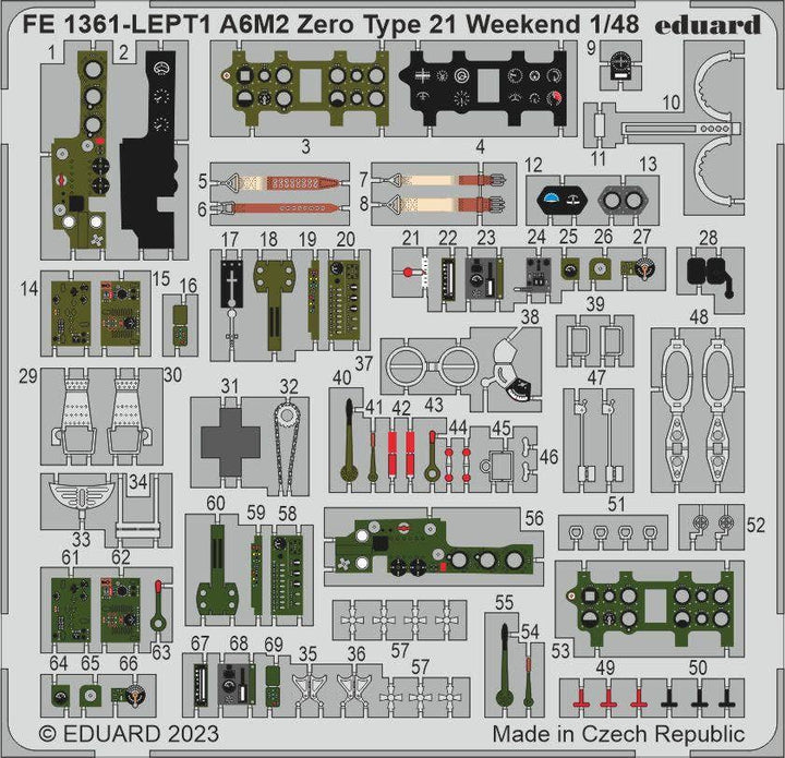 Eduard 1/48 A6M2 Zero Type 21 Weekend [Zoom Set] | 8591437578764