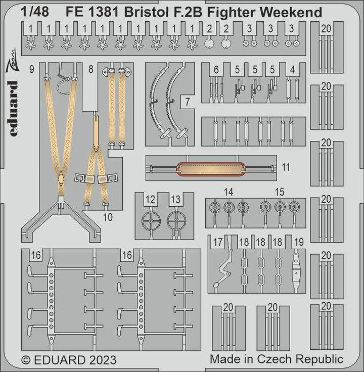 Eduard 1/48 Bristol F.2B Fighter Weekend [Zoom set], for EDUARD | 8591437581214
